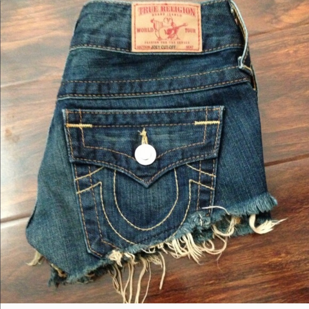 True Religion denim shorts